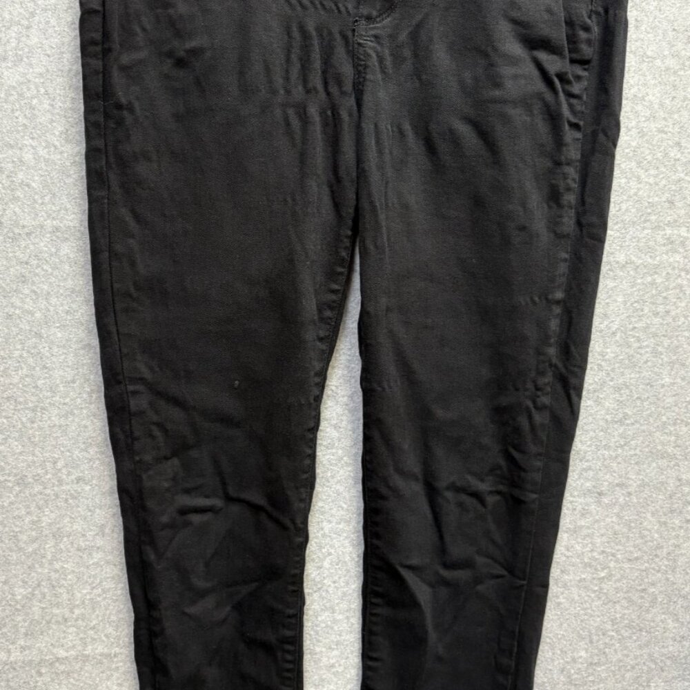 Paige Women Stella high rise modern straight leg black Jeans Pants Size 29